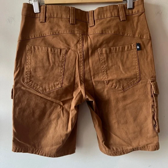 Woods Men's Brown/Tan Cargo Shorts 30 - Picture 5 of 6
